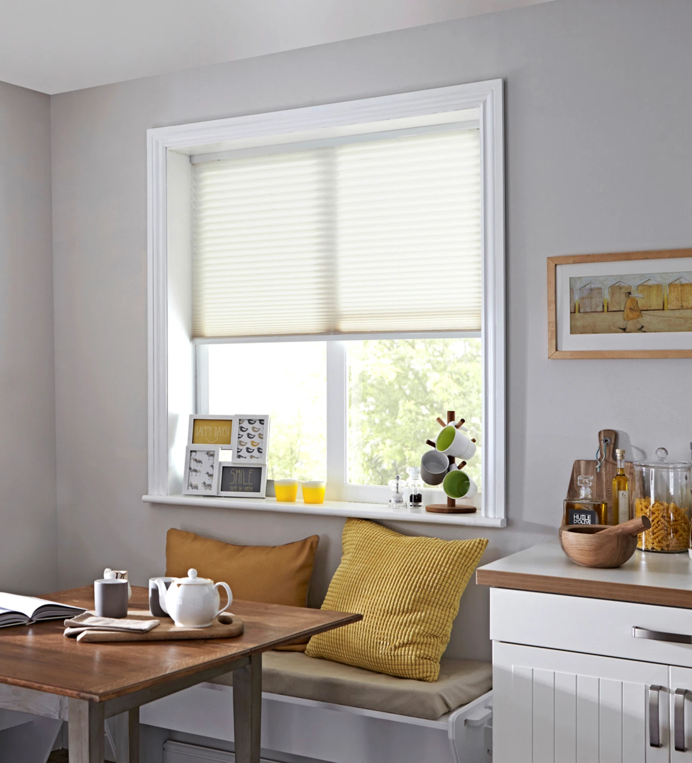 Living Room Pleated Blinds