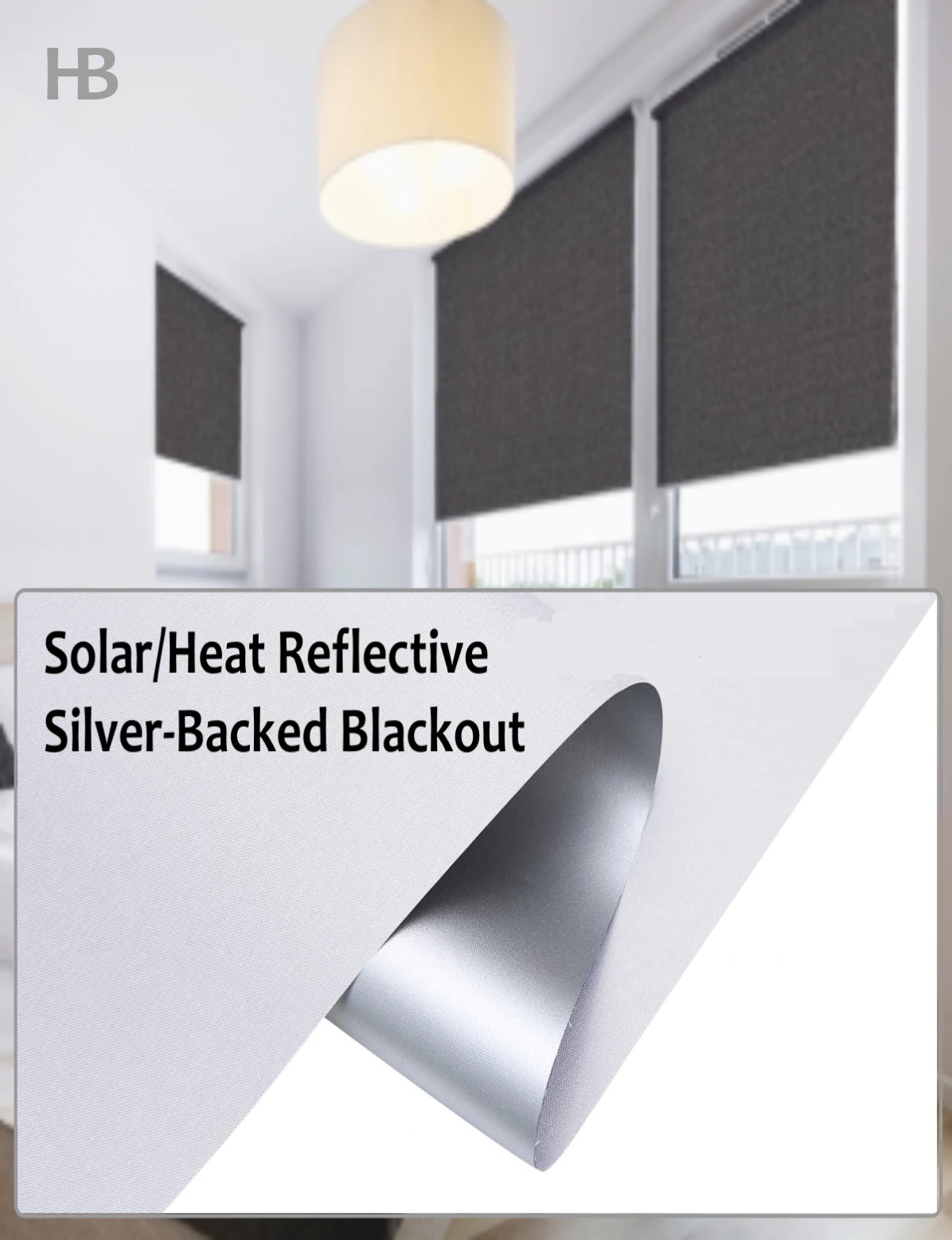 Solar and Heat Reflective Blackout Blinds